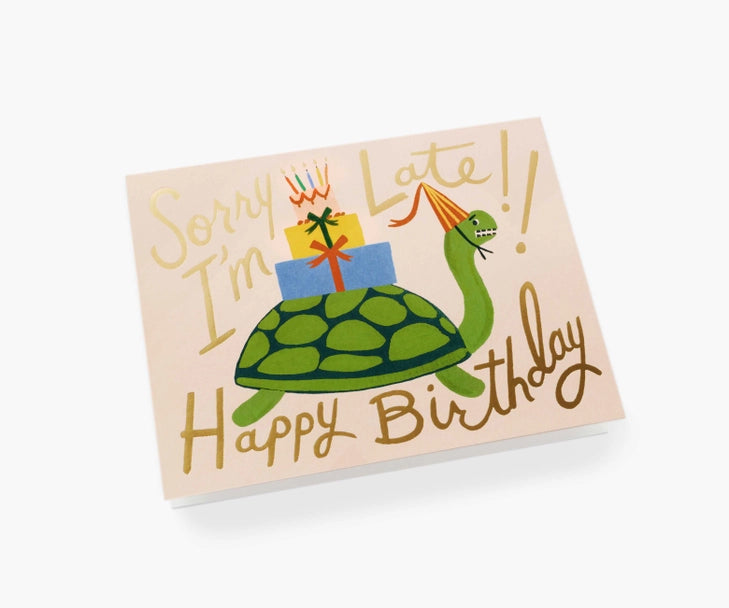 Rifle Paper Co. - Turtle Belated Birthday Card