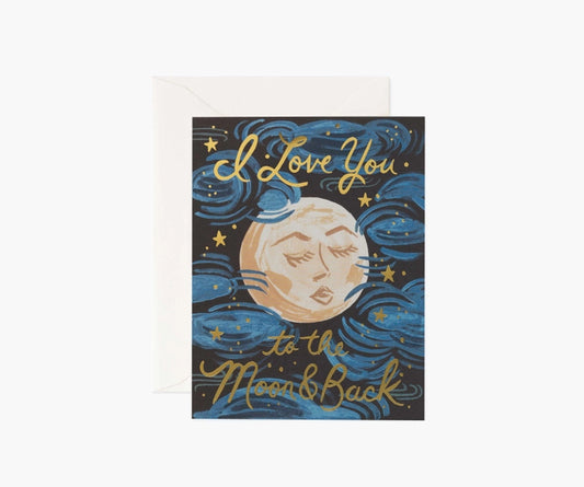 Rifle Paper Co. - Card - To The Moon + Back