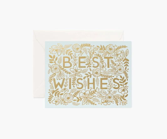 Rifle Paper Co. - Card - Golden Best Wishes