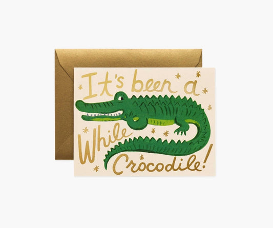 Rifle Paper Co. - Card - Been Awhile Crocodile
