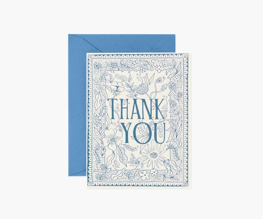 Rifle Paper Co. - Thank You Card - Delft