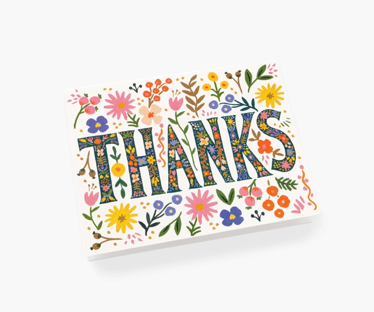 Rifle Paper Co. - Floral Thanks Card