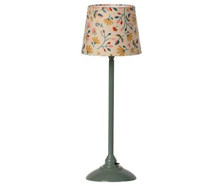 Maileg - Miniature Floor Lamp - Dark Mint