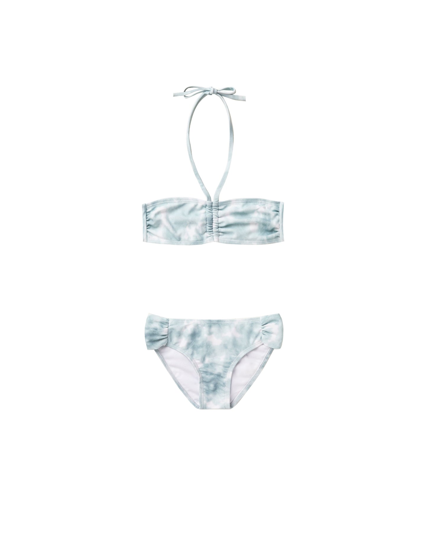 Rylee + Cru - Halter Bikini - Aqua Tie Dye