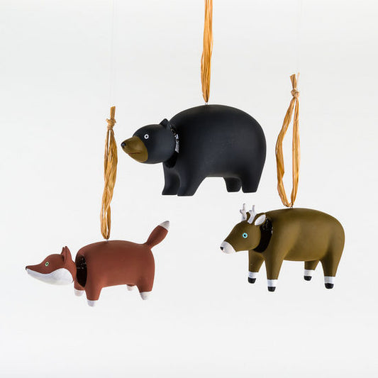 Bobble Head Ornament - Woodland Animals