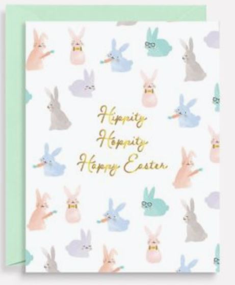 Hippity Hoppity Happy Easter Card