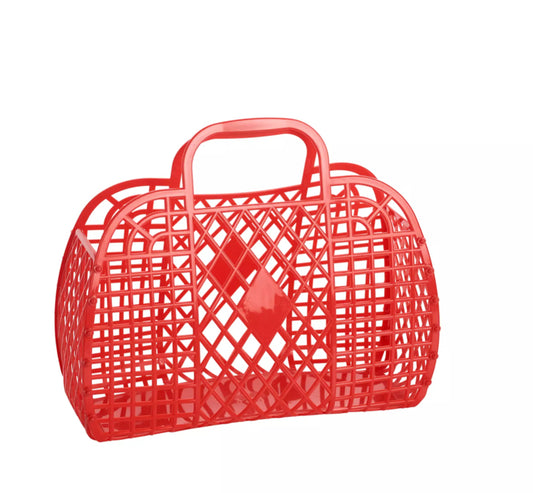 Sunjellies - Small Retro Basket - Red
