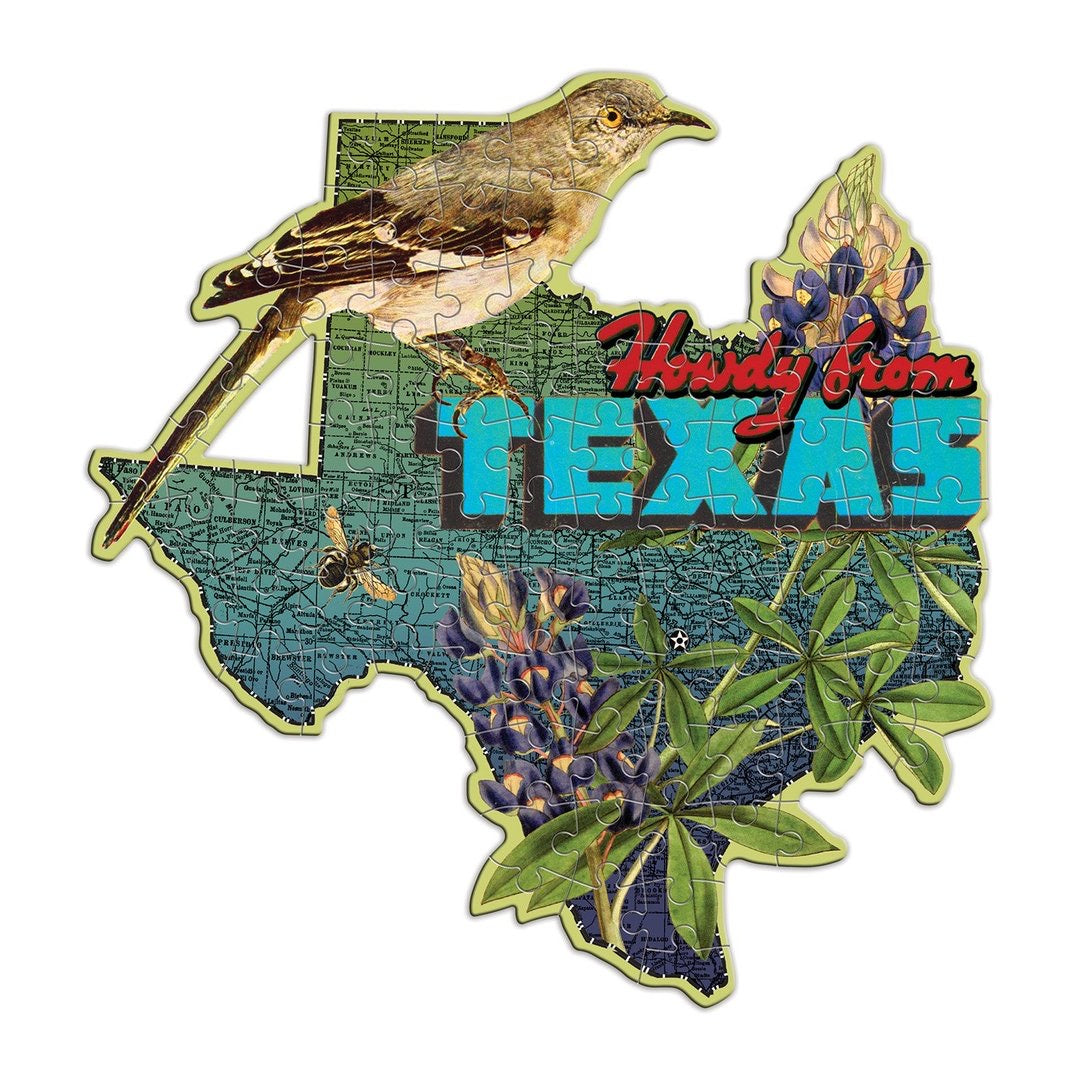 Texas - Mini Shaped Puzzle - 100 Piece