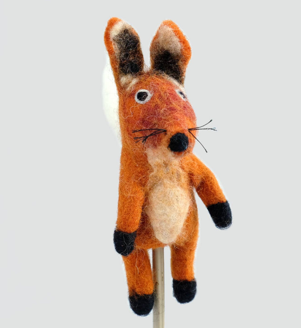 The Winding Road - Felt Fox Finger Puppet