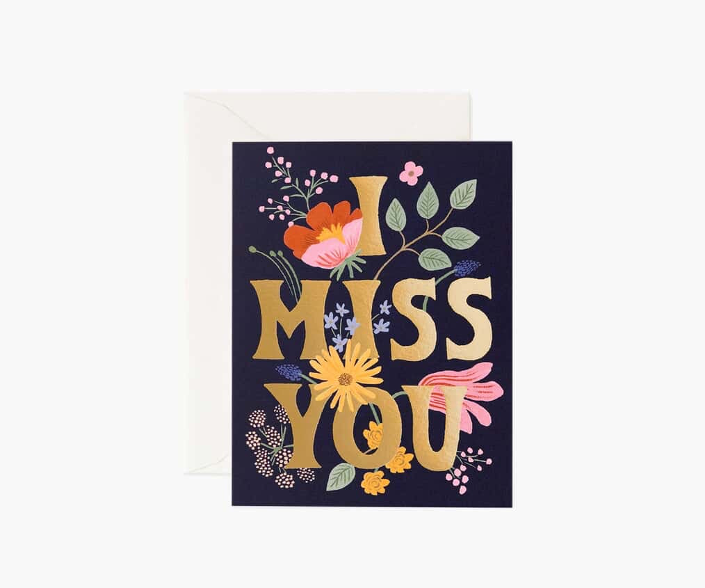 Rifle Paper Co - I Miss You Card