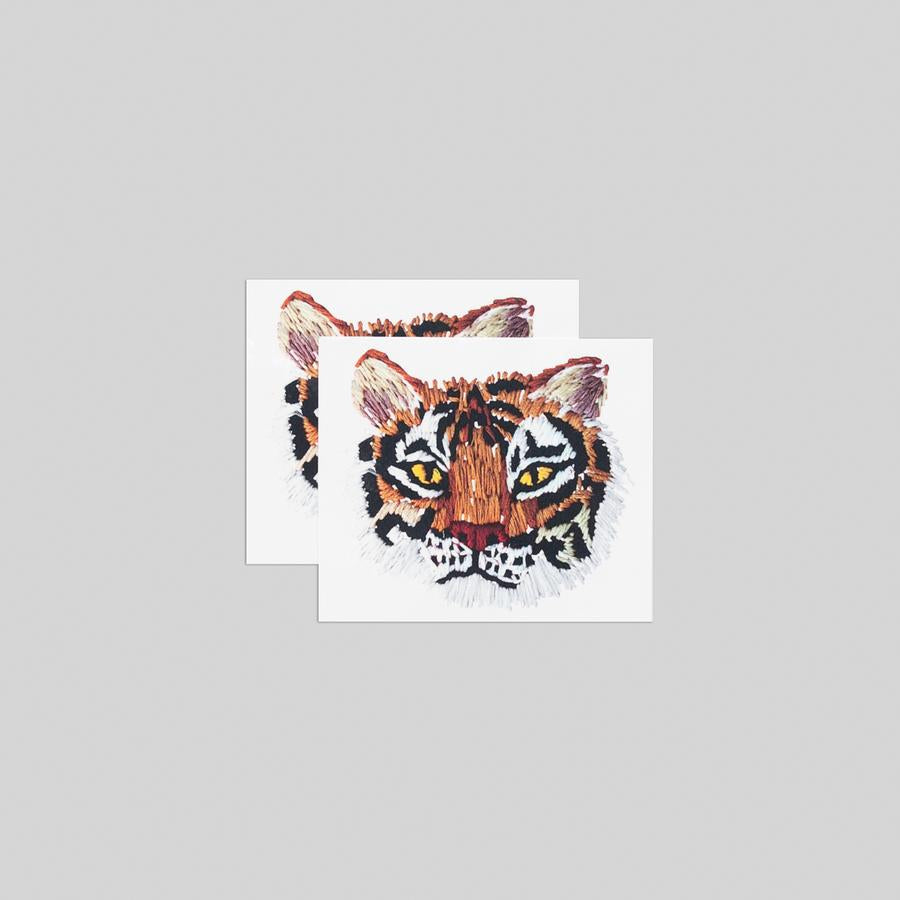Tattly - Stitched Tiger Tattoo Pair