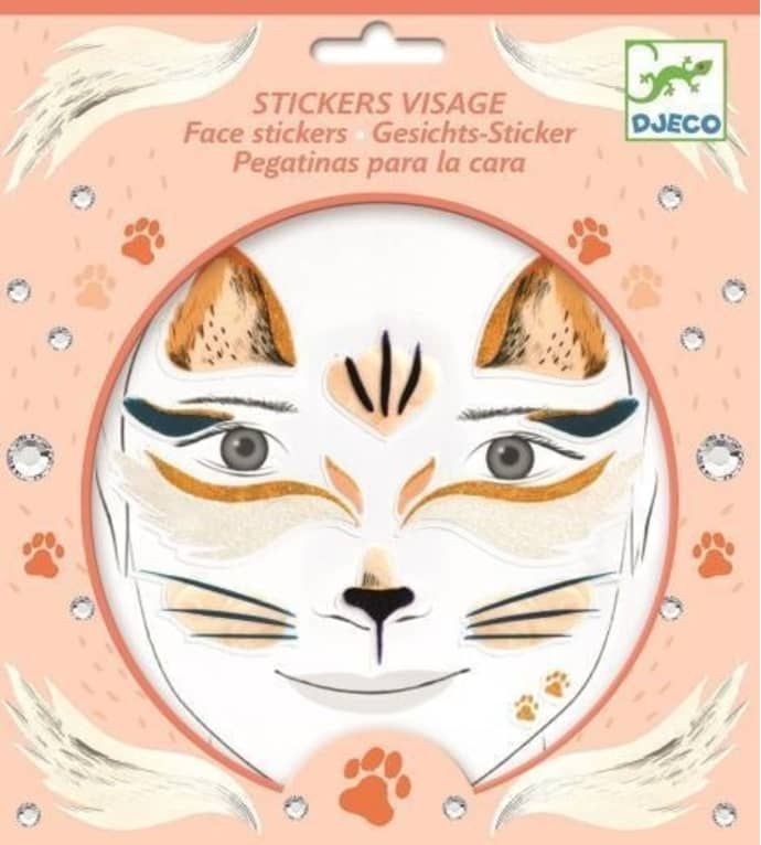 Djeco - Face Stickers - Cat