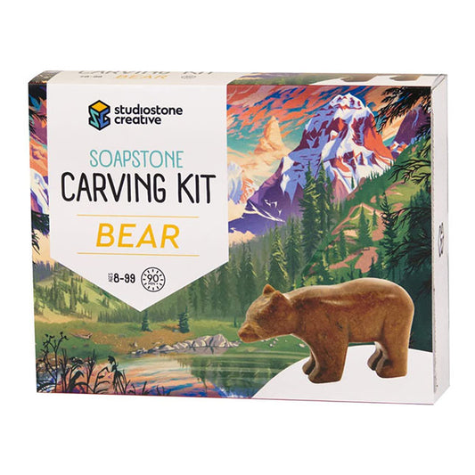 Studiostone Creative - Soapstone Carving Kit - Bear