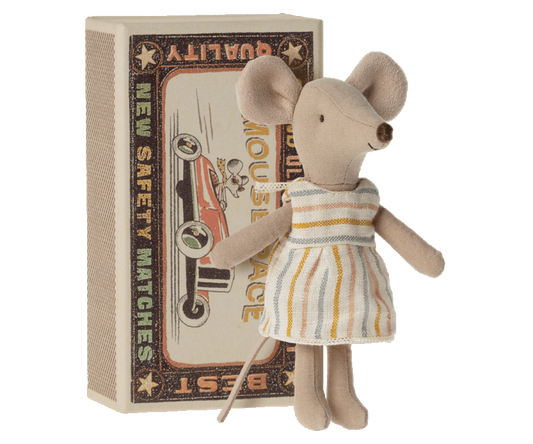 Maileg - Big Sister Mouse in Matchbox