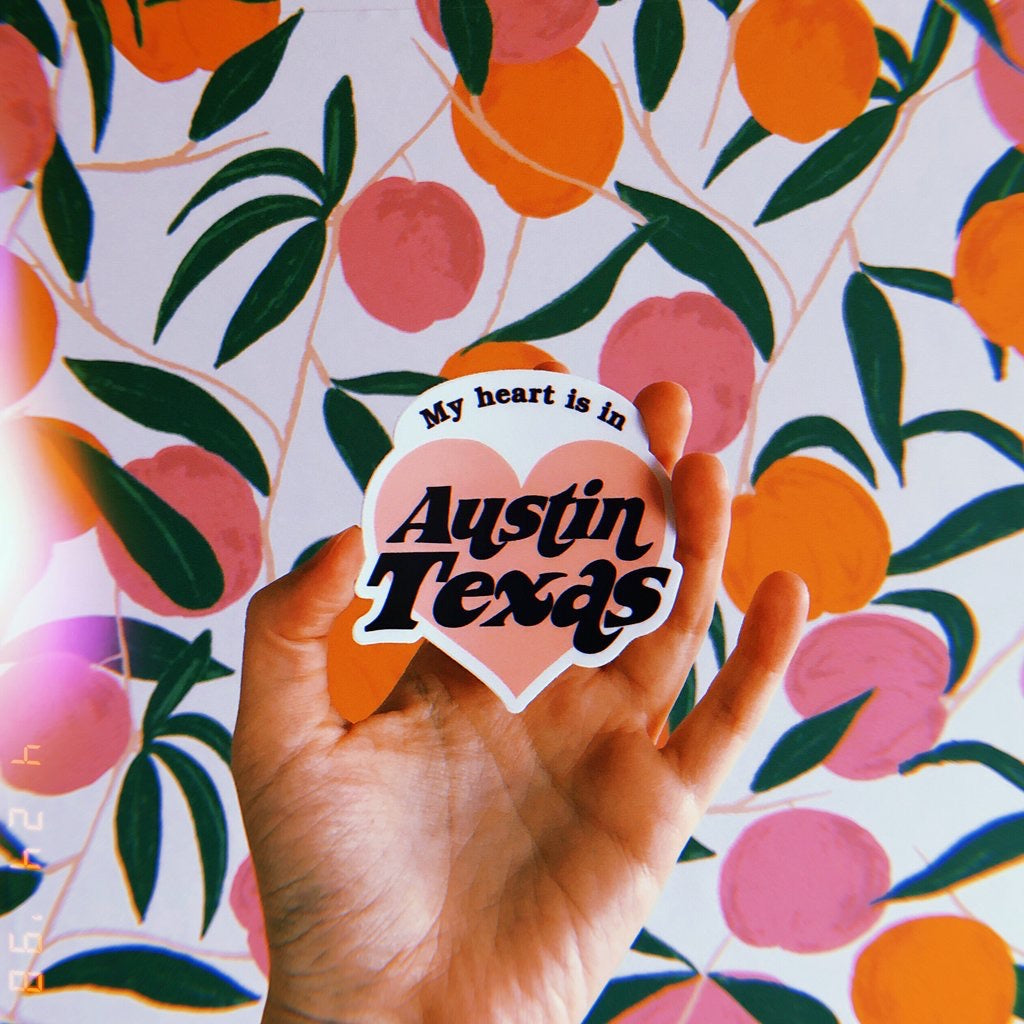 Luella - My Heart Is In Austin Texas Sticker
