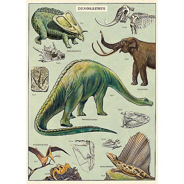 Cavallini - Vintage Poster - Dinosaurs