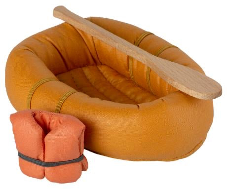Maileg - Rubber Boat Mouse - Dusty Yellow