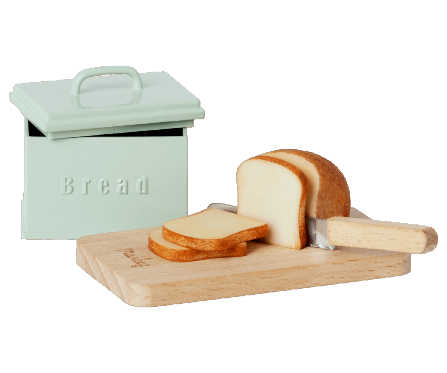 Maileg - Miniature Bread Box with Cutting Board and Knife