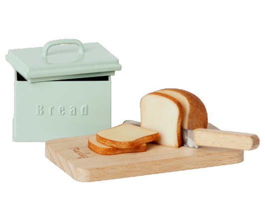 Maileg - Miniature Bread Box with Cutting Board and Knife