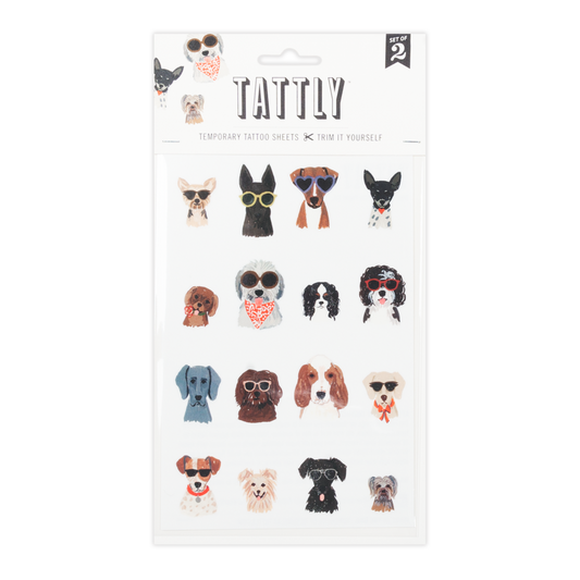 Tattly - Dog Days Tattoo Sheet