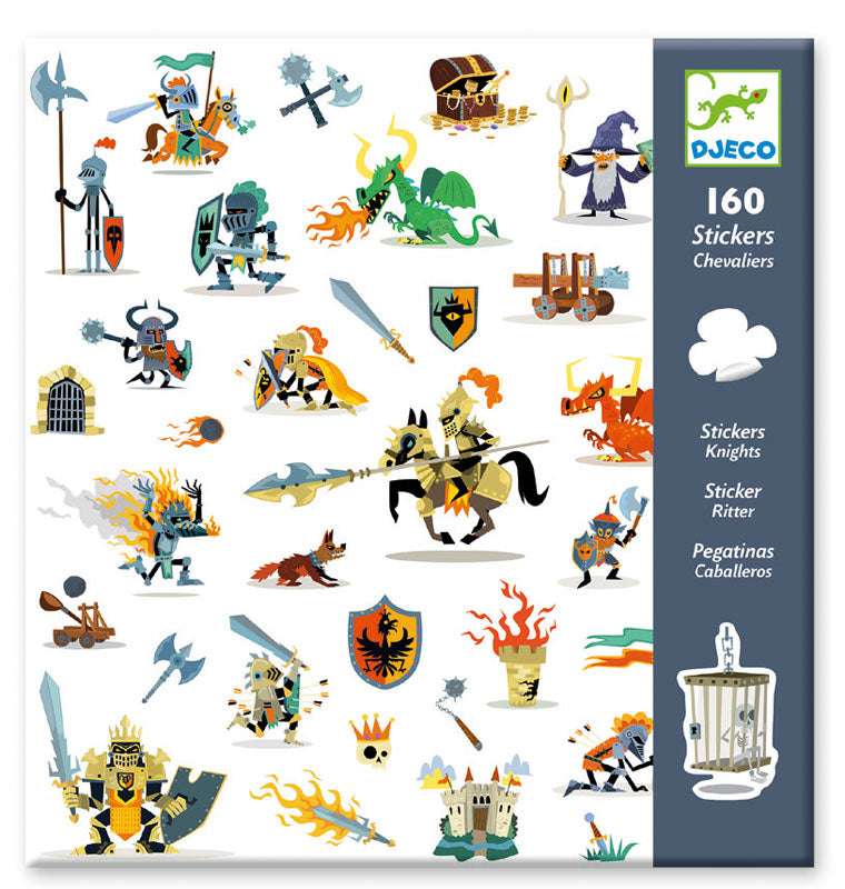 DJECO - 160 Stickers - Knights