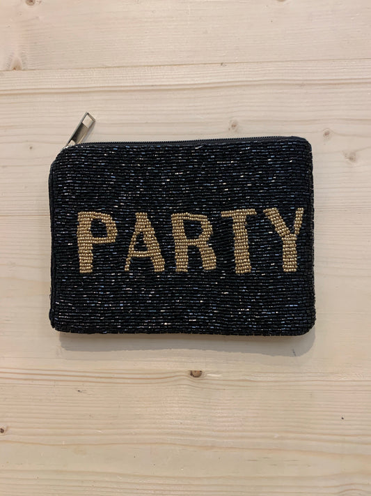 Hand Beaded Clutch Purse - Party