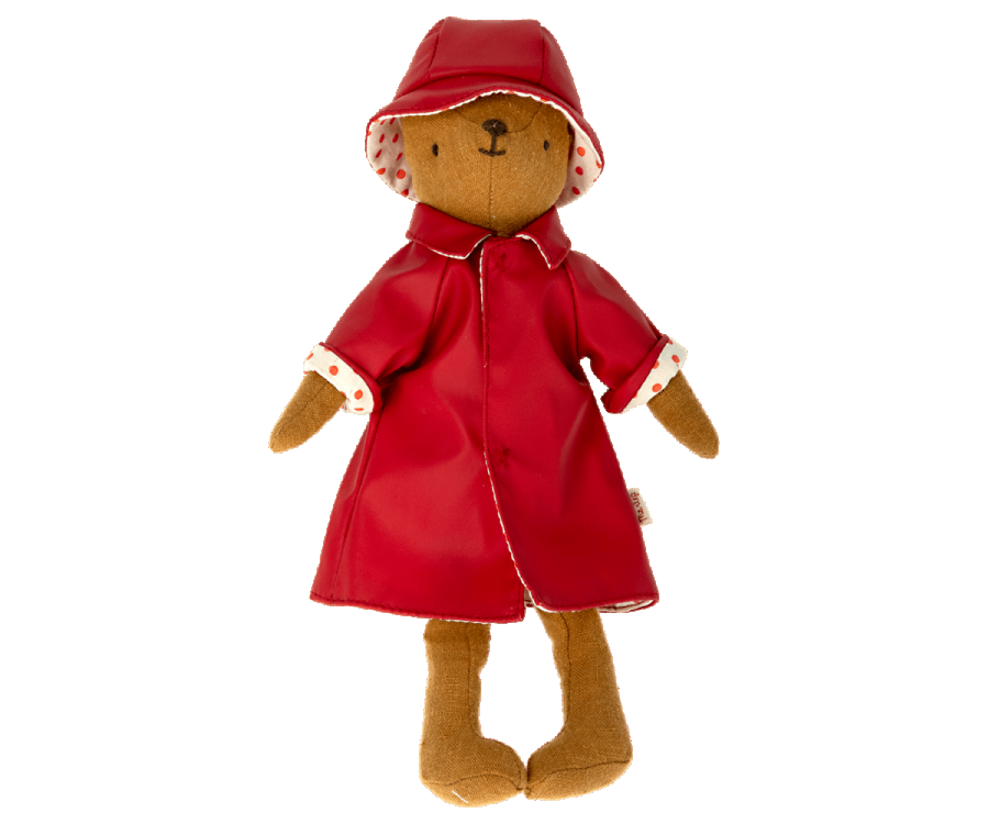 Maileg - Raincoat w. Hat - Teddy Mum