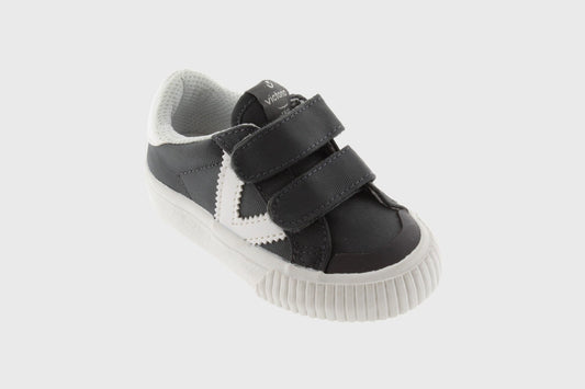 Victoria Shoes - Classic Nylon Velcro Sneakers - Antracita