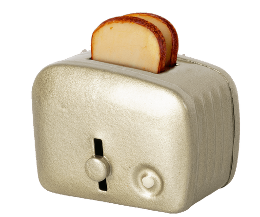 Maileg - Miniature Toaster & Bread - Silver