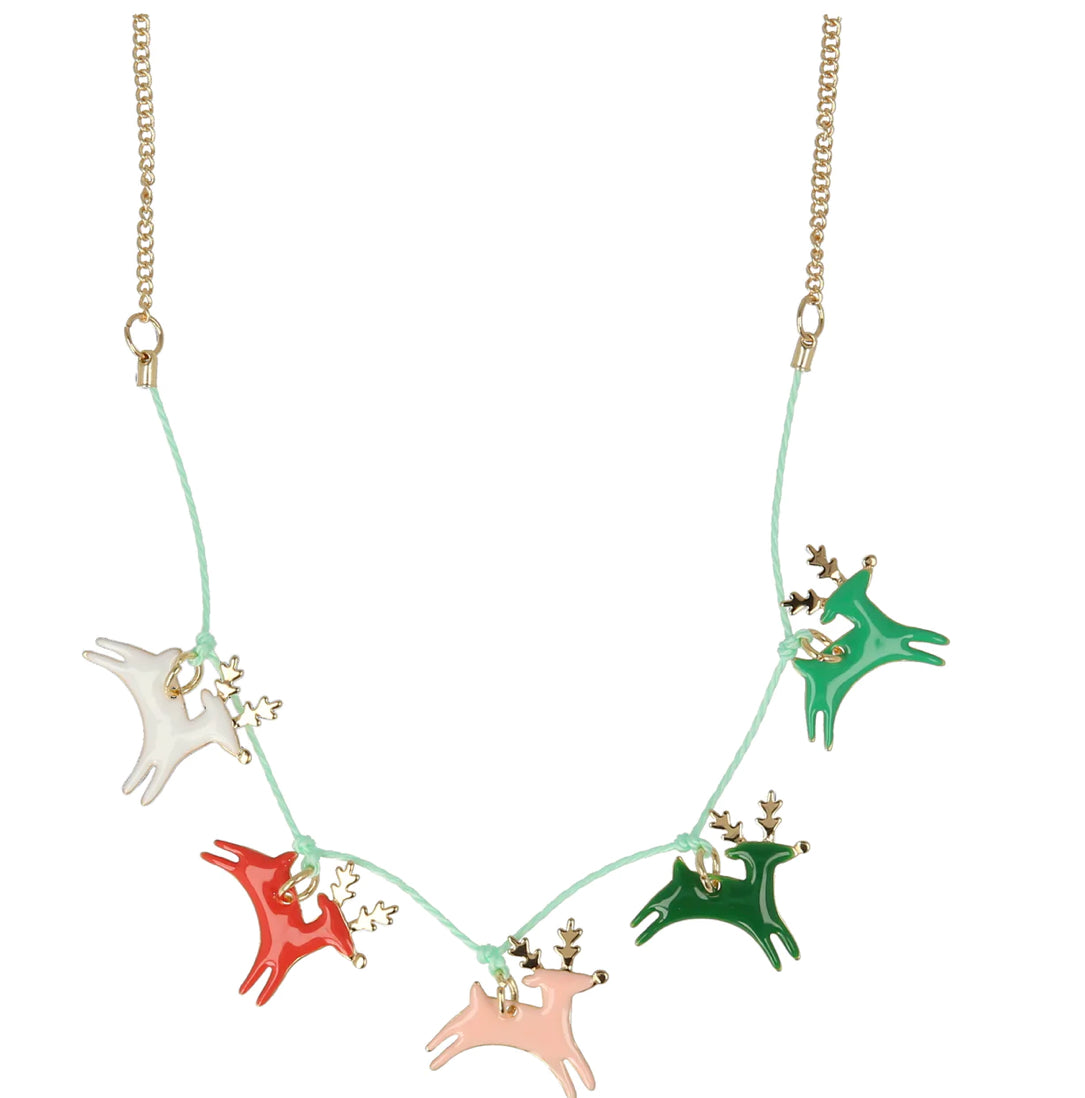 Meri Meri - Enamel Necklace - Reindeer