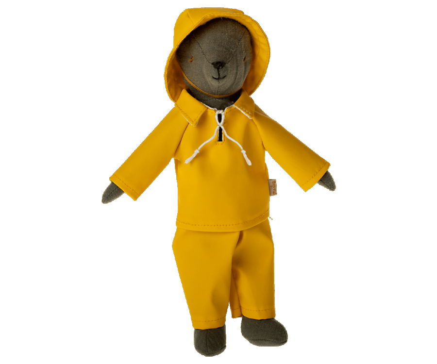 Maileg - Rainwear w. Hat - Teddy Dad