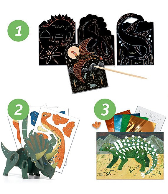 Djeco - Multi - Activity Kit - World of Dinosaurs