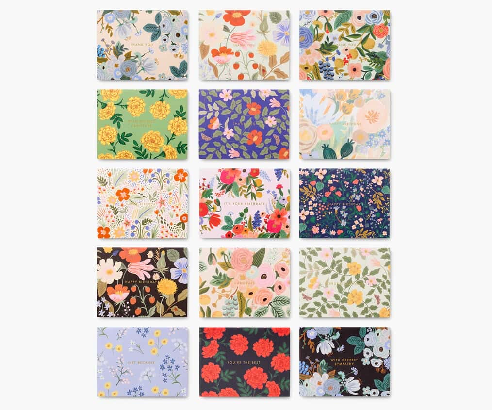 Rifle Paper Co - Mixed Florals Essential Card Box