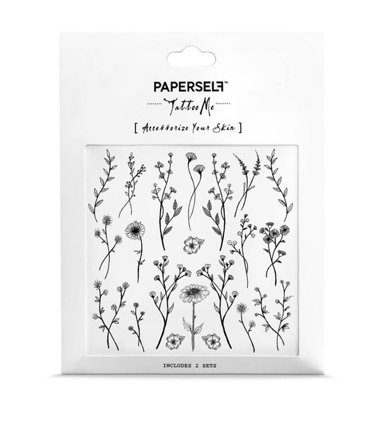 Wildflower Temporary Tattoos Stickers