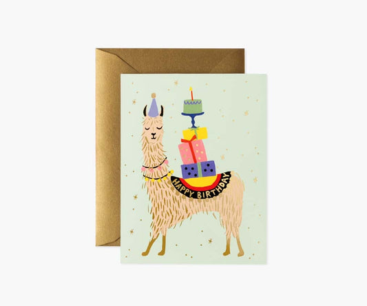 Rifle Paper Co - Birthday Card - Llama