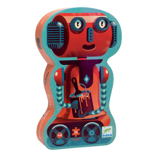 DJECO - Silhouette Bob The Robot Jigsaw
