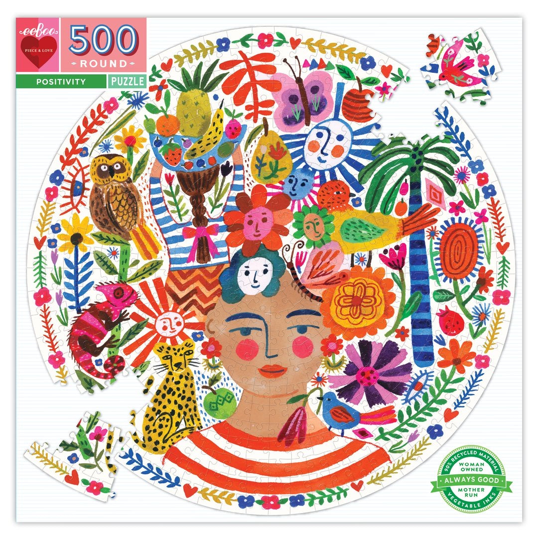 eeBoo - Positivity Circle Puzzle - 500 Piece