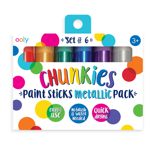 OOLY - Chunkies Paint Sticks Metallic - 6 Pack