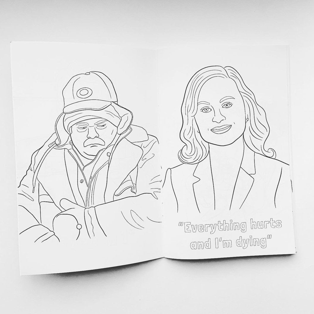 NEW Coloring Book - Parks and Rec