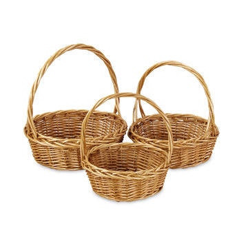 High Handled Round Basket - Large