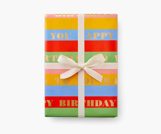 Rifle Paper Co. - Birthday Wishes Wrapping Roll