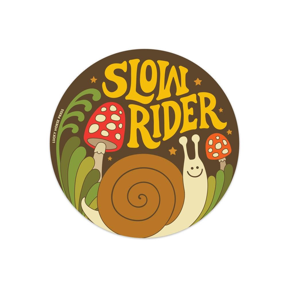Lucky Horse Press - Slow Rider Sticker