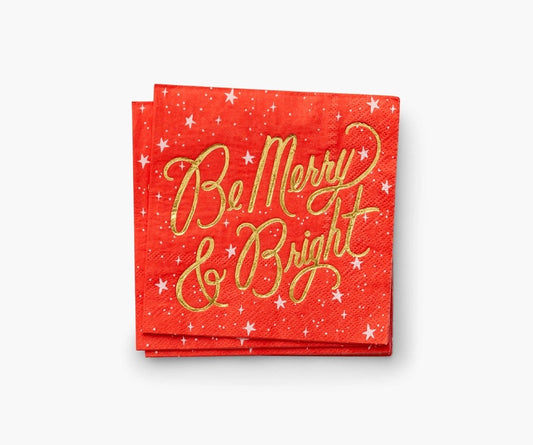 Rifle Paper Co. - Cocktail Napkins - Be Merry & Bright