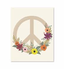 Ginger P. Designs - Peace Flower Print