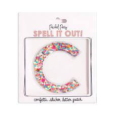 Packed Party - Stick To It Confetti letter - Sticker