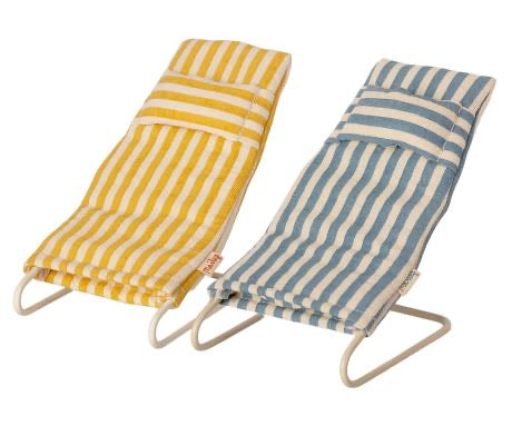 Maileg - Beach Chair Set, Mouse