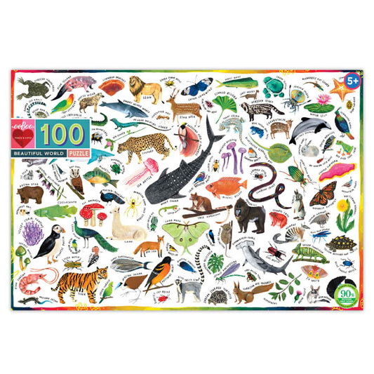 EeBoo - Beautiful World Puzzle - 100 piece