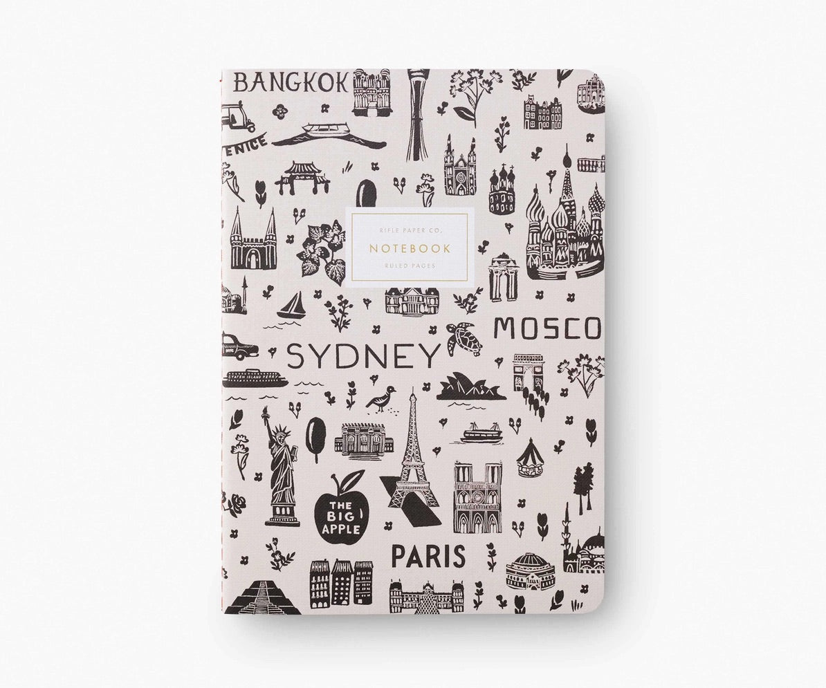 Rifle Paper Co. - Assorted Set of 3 Bon Voyage Notebooks