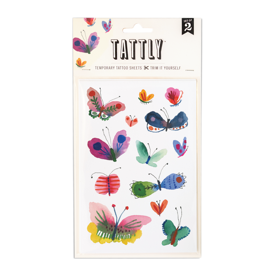Tattly - Butterfly Frenzy Tattoo Sheet