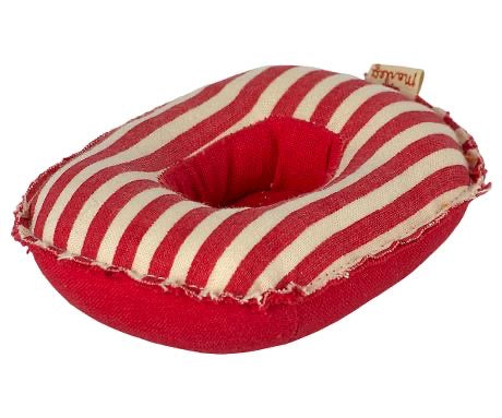 Maileg - Rubber Boat, Small Boat - Red Stripe